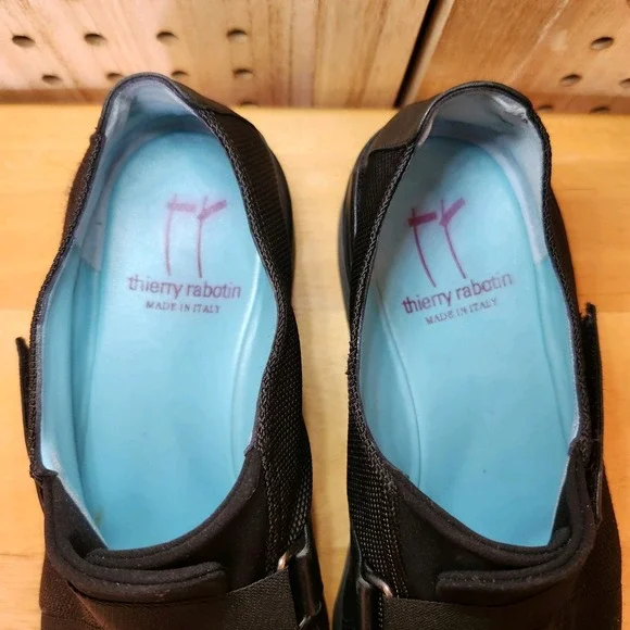 Thierry Rabotin Women's Slip On Shoes Walking Hook Loop Size 39. 5 Black 9.5 US - Picture 2 of 6